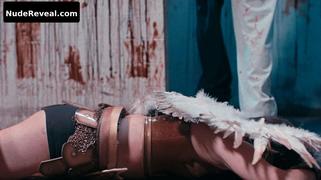 LAUREN LAVERA nude in Terrifier 2