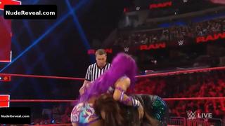 SASHA BANKS nude in WWE Monday Night RAW