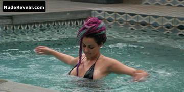 MAITE PERRONI nude in Triptych