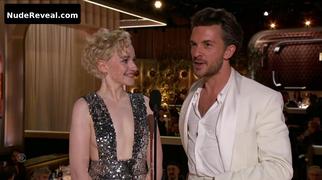 JULIA GARNER nude in The Golden Globe Awards