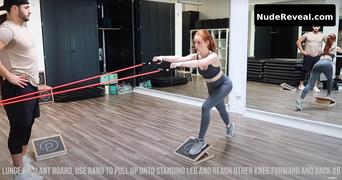 MADELAINE PETSCH nude in Madelaine Petsch Workout Routine