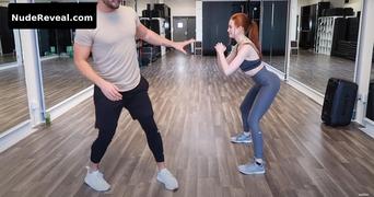 MADELAINE PETSCH nude in Madelaine Petsch Workout Routine