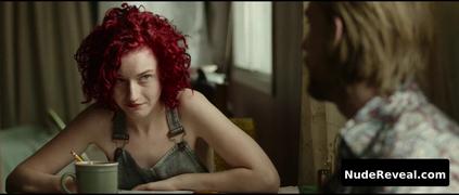 JULIA GARNER nude in Tomato Red