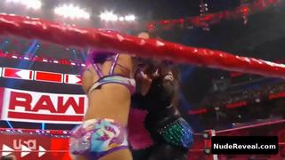 SASHA BANKS nude in WWE Monday Night RAW