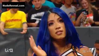 SASHA BANKS nude in WWE Monday Night RAW