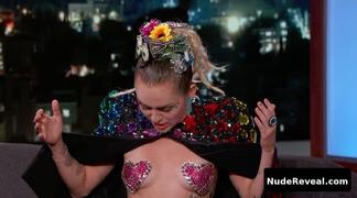 MILEY CYRUS nude in Jimmy Kimmel Live
