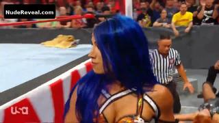 SASHA BANKS nude in WWE Monday Night RAW