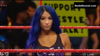 SASHA BANKS nude in WWE Monday Night RAW