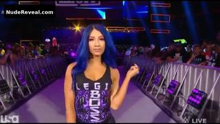 SASHA BANKS nude in WWE Monday Night RAW