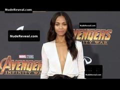 ZOE SALDANA nude in Avengers: Infinity War