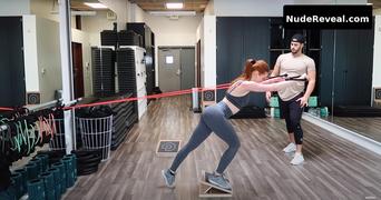 MADELAINE PETSCH nude in Madelaine Petsch Workout Routine