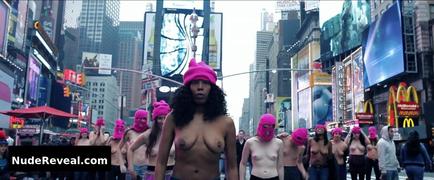 MICHELLE MISS KNOCKOUT BRACEY nude in Free the Nipple