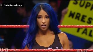 SASHA BANKS nude in WWE Monday Night RAW