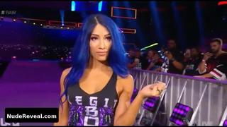 SASHA BANKS nude in WWE Monday Night RAW