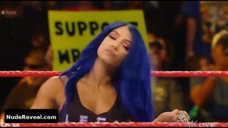 SASHA BANKS nude in WWE Monday Night RAW