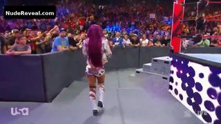 SASHA BANKS nude in WWE Monday Night RAW
