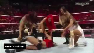 NIKKI BELLA nude in WWE Monday Night RAW