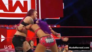 SASHA BANKS nude in WWE Monday Night RAW