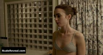 LILY COLLINS nude in To the Bone