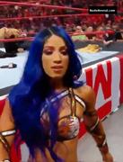 SASHA BANKS nude in WWE Monday Night RAW