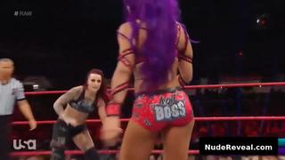 SASHA BANKS nude in WWE Monday Night RAW