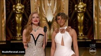 JESSICA CHASTAIN nude in The Academy Awards
