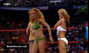 ALICIA FOX nude in WWE Monday Night RAW