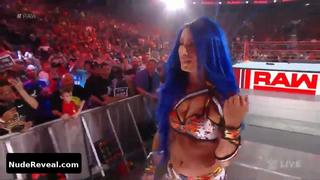 SASHA BANKS nude in WWE Monday Night RAW