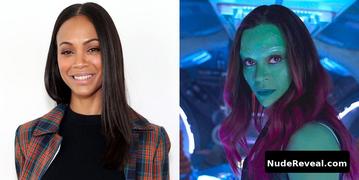 ZOE SALDANA nude in Avengers: Infinity War