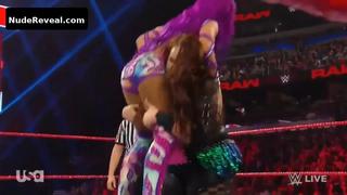 SASHA BANKS nude in WWE Monday Night RAW