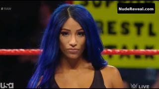 SASHA BANKS nude in WWE Monday Night RAW