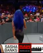 SASHA BANKS nude in WWE Monday Night RAW
