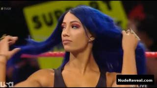 SASHA BANKS nude in WWE Monday Night RAW