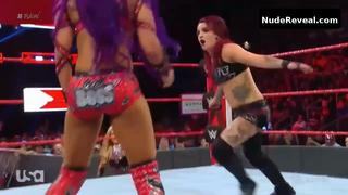 SASHA BANKS nude in WWE Monday Night RAW