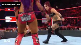 SASHA BANKS nude in WWE Monday Night RAW