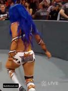 SASHA BANKS nude in WWE Monday Night RAW