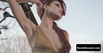 EVA MENDES nude in Holy Motors
