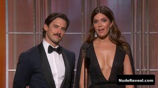 MANDY MOORE nude in The Golden Globe Awards