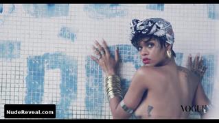 RIHANNA nude in Vogue Brasil