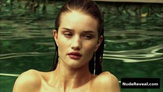 ROSIE HUNTINGTON-WHITELEY nude in Pirelli Calendar 2010 (The Making of)