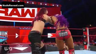 SASHA BANKS nude in WWE Monday Night RAW
