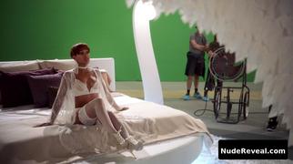 MEAGAN GOOD nude in White Famous