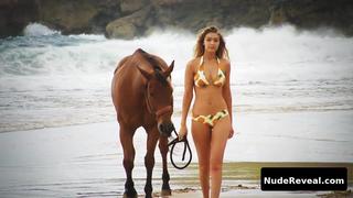 GIGI HADID nude in Sports Illustrated Swimsuit 2015