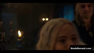 FREYA ALLAN nude in The Witcher
