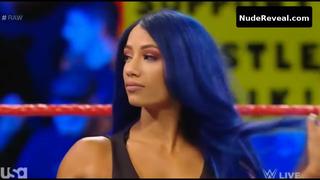 SASHA BANKS nude in WWE Monday Night RAW