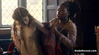 CHARLOTTE HOPE nude in The Spanish Princess