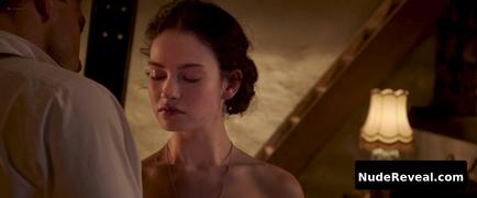 LILY JAMES nude in The Exception