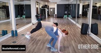 MADELAINE PETSCH nude in Madelaine Petsch Workout Routine