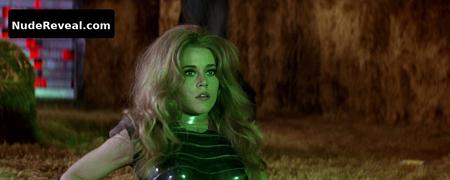 JANE FONDA nude in Barbarella