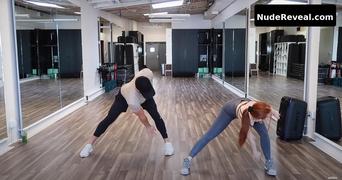 MADELAINE PETSCH nude in Madelaine Petsch Workout Routine
